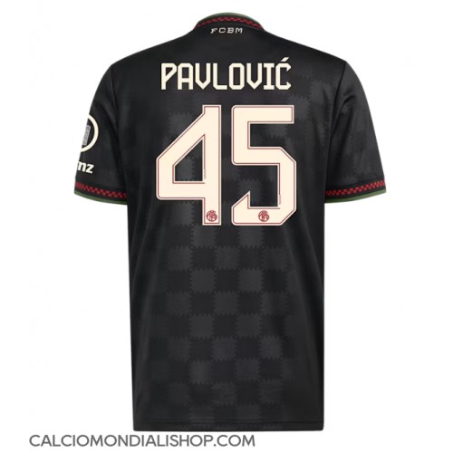 Maglie da calcio Bayern Munich Aleksandar Pavlovic #45 Terza Maglia 2025-26 Manica Corta